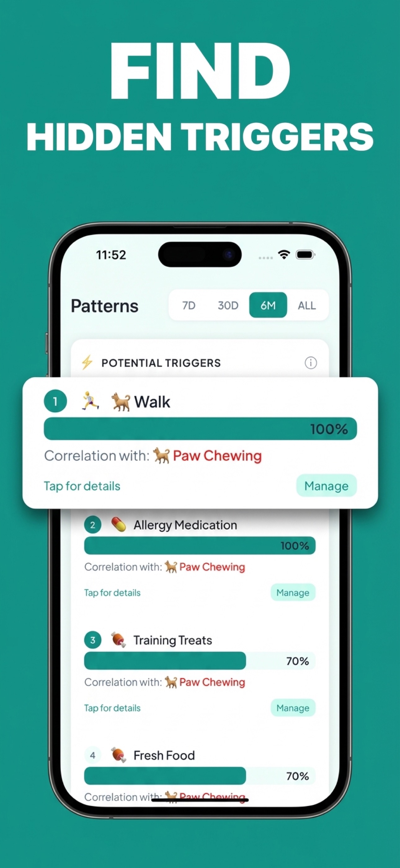 Find Hidden Triggers — Paws & Patterns screenshot